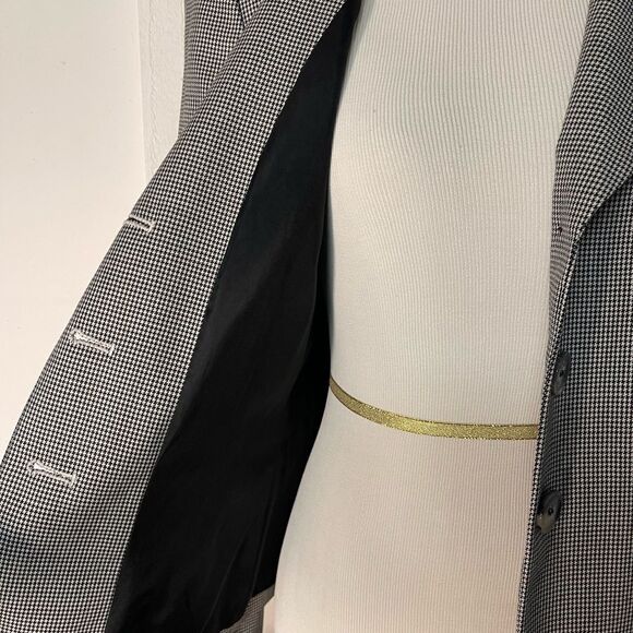 Houndstooth black wool blazer  - Picture 8 of 9